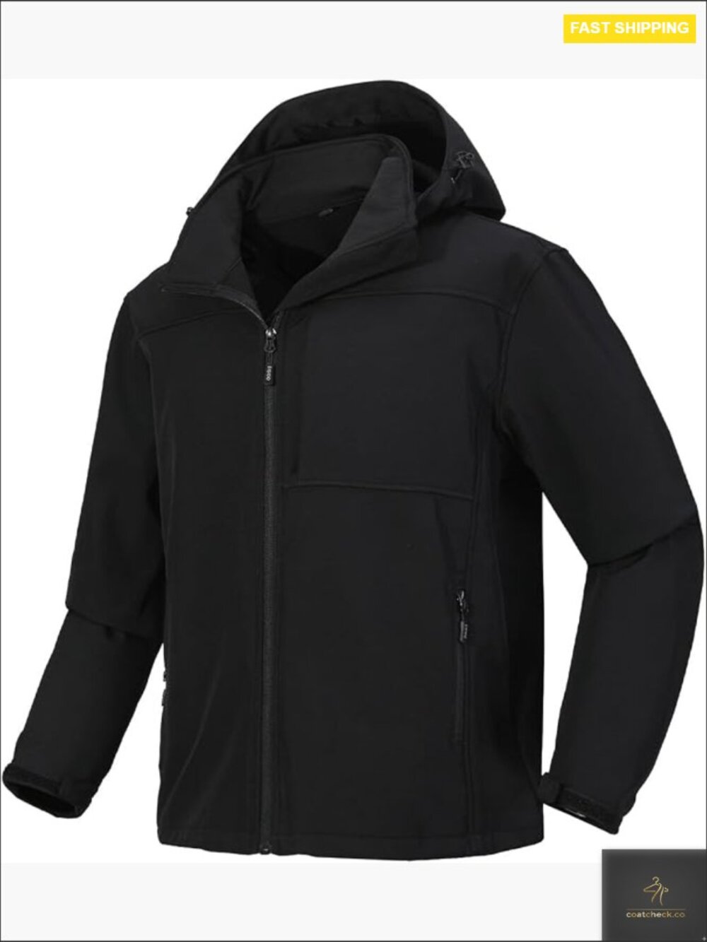 Men's Softshell Jacket Waterproof Fleece Lined Hoodie Windbreaker Outdoor